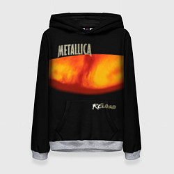 Толстовка-худи женская Metallica ReLoad, цвет: 3D-меланж