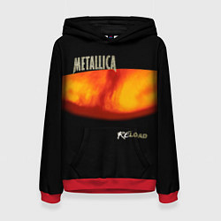 Толстовка-худи женская Metallica ReLoad, цвет: 3D-красный