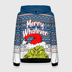 Женская толстовка MERRY WHATEVER GRINCH