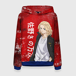 Толстовка-худи женская МАЙКИ МАНДЗИРО ТОСВА RED, цвет: 3D-синий