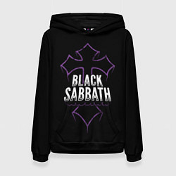 Толстовка-худи женская Black Sabbat Cross, цвет: 3D-черный