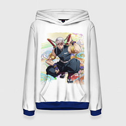 Толстовка-худи женская Тенген Tengen Uzui, цвет: 3D-синий