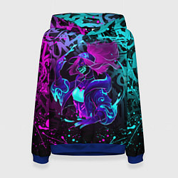 Женская толстовка KDA NEON GRAFFITI LEAGUE OF LEGENDS