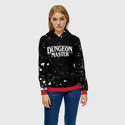 Толстовка-худи женская DUNGEON MASTER ГАЧИМУЧИ GACHIMUCHI, цвет: 3D-красный — фото 2