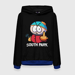 Толстовка-худи женская Южный парк Эрик South Park, цвет: 3D-синий