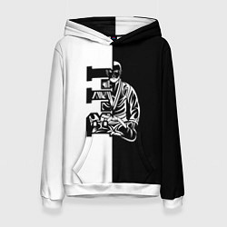 Толстовка-худи женская BJJ, цвет: 3D-белый