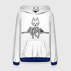 Толстовка-худи женская Stray, цвет: 3D-синий