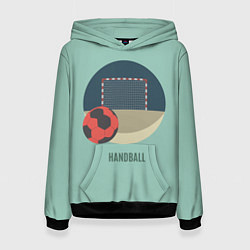 Толстовка-худи женская Handball Спорт, цвет: 3D-черный