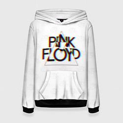 Женская толстовка PINK FLOYD LOGO ПИНК ФЛОЙД ГЛИТЧ