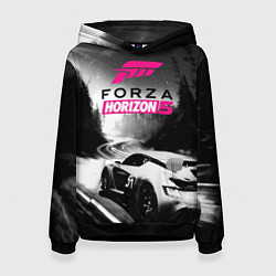 Толстовка-худи женская Forza Horizon 5 - night race, цвет: 3D-черный