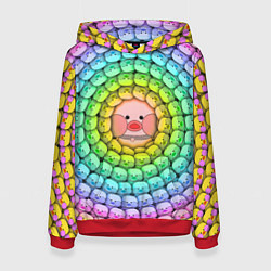Толстовка-худи женская Psychedelic Lalafanfan, цвет: 3D-красный