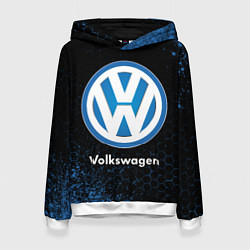 Толстовка-худи женская Volkswagen - Объемный, цвет: 3D-белый