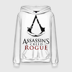 Толстовка-худи женская Assasins creed rogue, цвет: 3D-белый