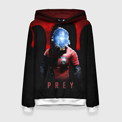 Толстовка-худи женская Prey dark blood, цвет: 3D-белый