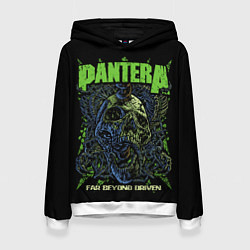 Женская толстовка Pantera green череп