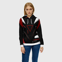 Толстовка-худи женская Сайрекс Сyrex CS GO, цвет: 3D-белый — фото 2