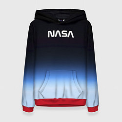 Толстовка-худи женская NASA с МКС, цвет: 3D-красный