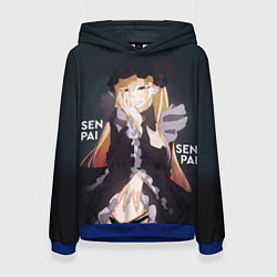 Толстовка-худи женская Kuroe Shizuku, цвет: 3D-синий