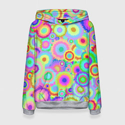 Толстовка-худи женская Disco-Tie-Dye, цвет: 3D-меланж