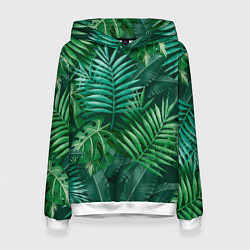 Женская толстовка Tropical plants pattern