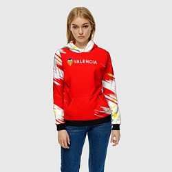 Толстовка-худи женская Валенсия sport, цвет: 3D-черный — фото 2