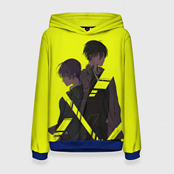 Толстовка-худи женская Аканэ и Нобучика, цвет: 3D-синий