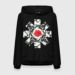 Женская толстовка RHCP Logo Red Rose