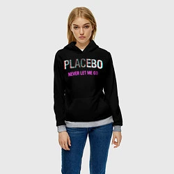 Толстовка-худи женская Placebo Never Let Me Go, цвет: 3D-меланж — фото 2