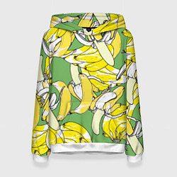 Женская толстовка Banana pattern Summer Food