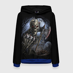 Толстовка-худи женская Территория кошмана, цвет: 3D-синий