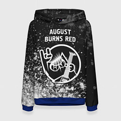 Толстовка-худи женская August Burns Red - КОТ - Краска, цвет: 3D-синий