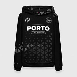 Толстовка-худи женская Porto Форма Champions, цвет: 3D-черный