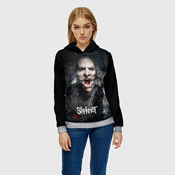 Толстовка-худи женская Slipknot - The Gray Chapter - Corey Taylor, цвет: 3D-меланж — фото 2