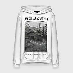 Толстовка-худи женская In the arms of darkness - Burzum, цвет: 3D-белый