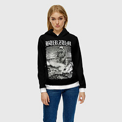 Толстовка-худи женская Burzum - The Sea Monster, цвет: 3D-белый — фото 2