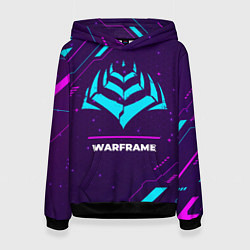 Толстовка-худи женская Warframe Gaming Neon, цвет: 3D-черный