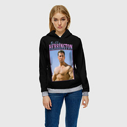 Толстовка-худи женская Billy Herrington Photo, цвет: 3D-меланж — фото 2