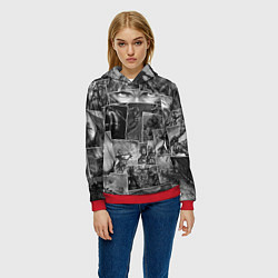 Толстовка-худи женская Тёмные души комикс, цвет: 3D-красный — фото 2