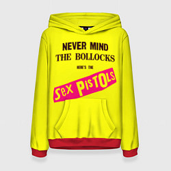 Толстовка-худи женская Never Mind the Bollocks, Heres the Sex Pistols, цвет: 3D-красный
