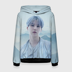 Толстовка-худи женская MIN YOONGI BTS YET TO COME, цвет: 3D-черный