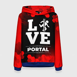 Женская толстовка Portal Love Классика