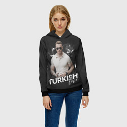 Толстовка-худи женская Turkish Love Serkan, цвет: 3D-черный — фото 2