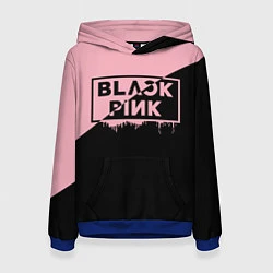 Толстовка-худи женская BLACKPINK BIG LOGO, цвет: 3D-синий