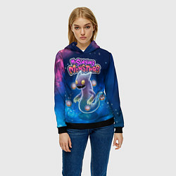 Толстовка-худи женская My Singings monsters ВУЖАС GHAZT, цвет: 3D-черный — фото 2
