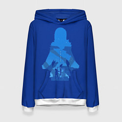 Толстовка-худи женская Тени Е Лань, цвет: 3D-белый