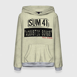 Толстовка-худи женская Sum 41 - The Acoustics Full Album, цвет: 3D-меланж