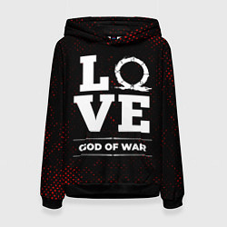 Толстовка-худи женская God of War Love Классика, цвет: 3D-черный