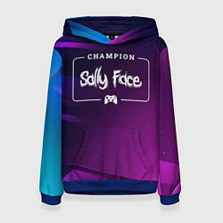Женская толстовка Sally Face Gaming Champion: рамка с лого и джойсти