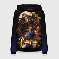 Толстовка-худи женская Castlevania - Leon & Alucard, цвет: 3D-черный