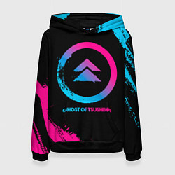 Женская толстовка Ghost of Tsushima Neon Gradient